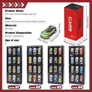48 Pcs Die Cast Pull Back Cars
